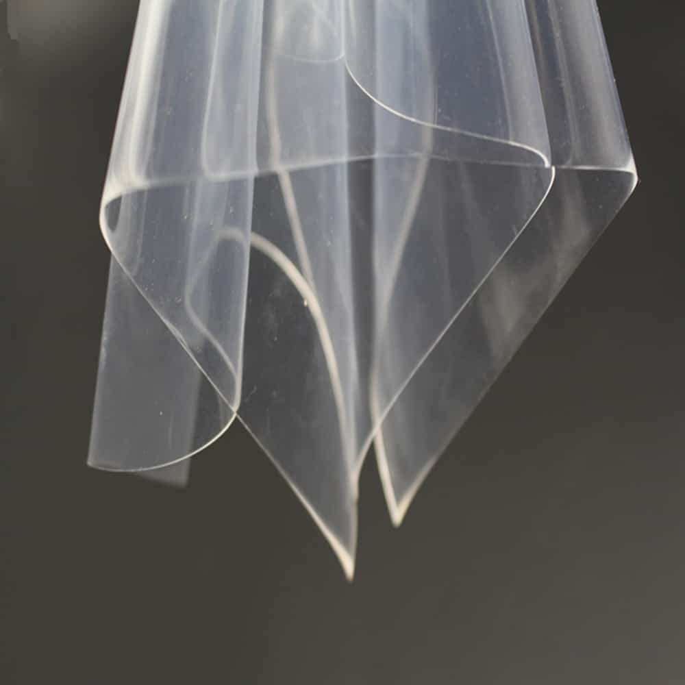 Very transparent silicone sheet