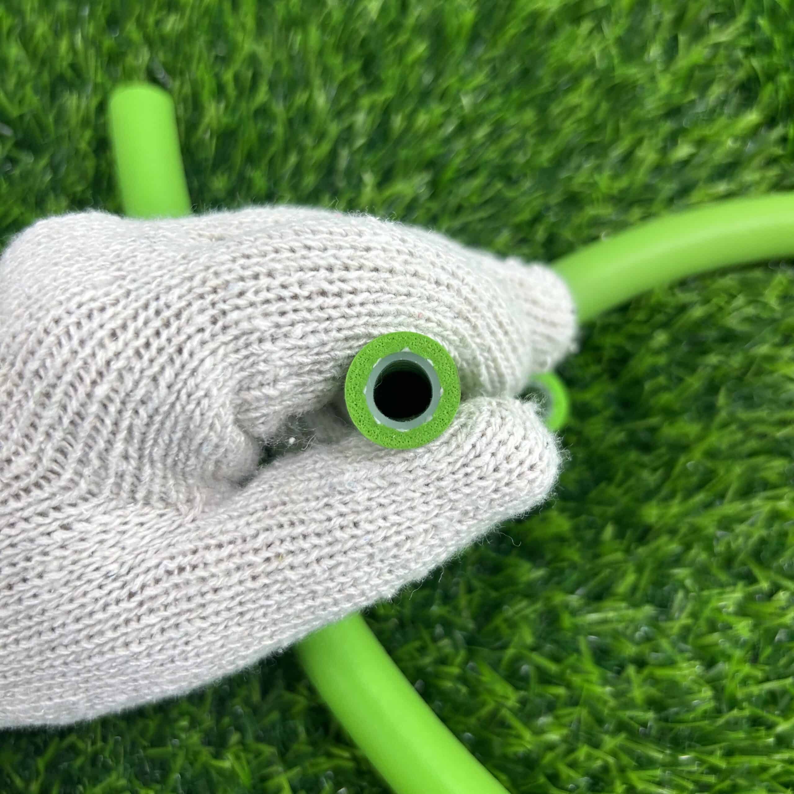 custom co-extrusion silicone hose with solid and foam sections