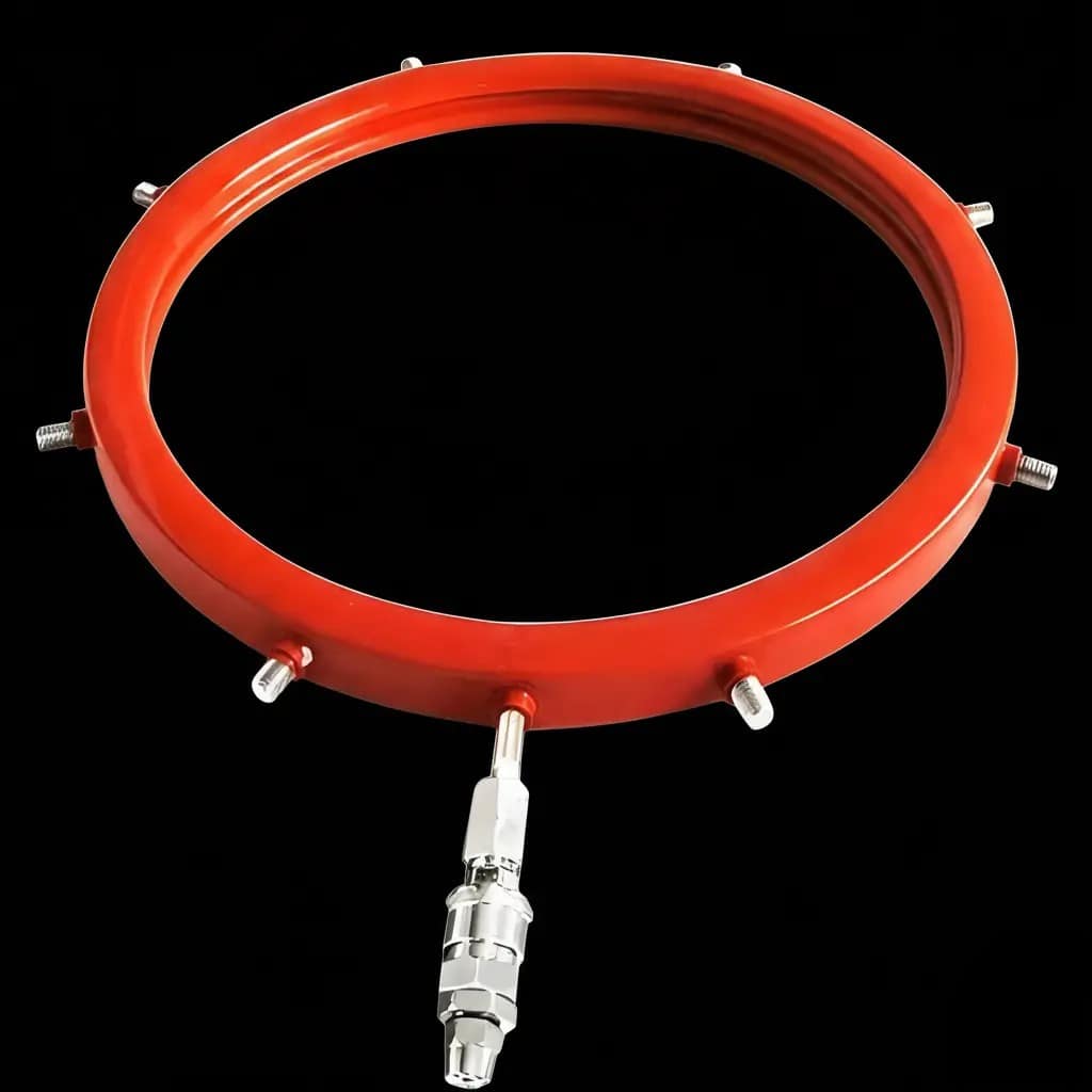 Inflatable silicone gasket seal installed in a retaining groove channel