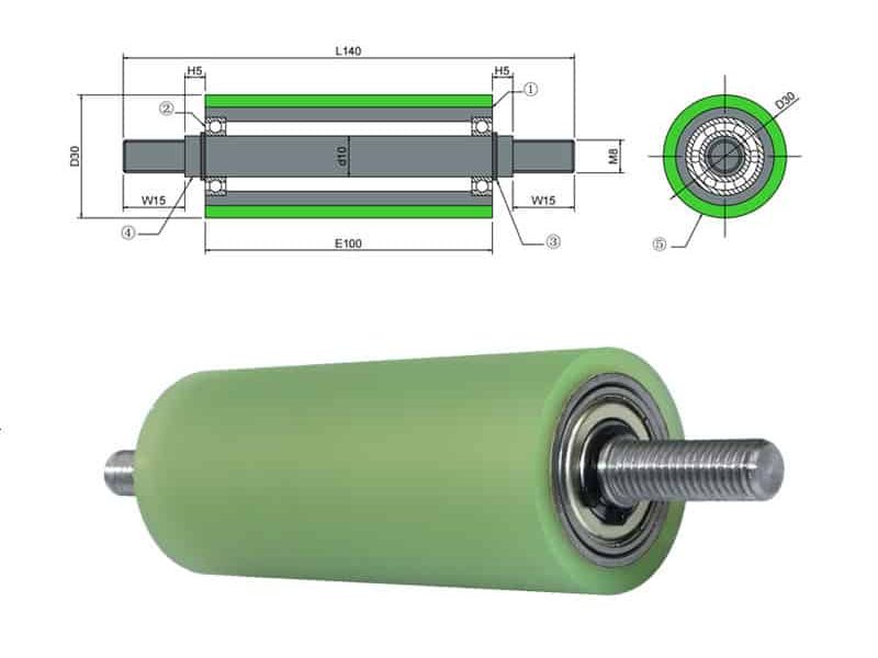 Suconvey Rubber | Polyurethane roller manufacturer The drawing of rubber roller