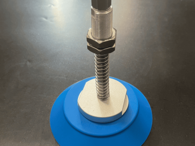Stepped silicone vacuum suction cup for automation