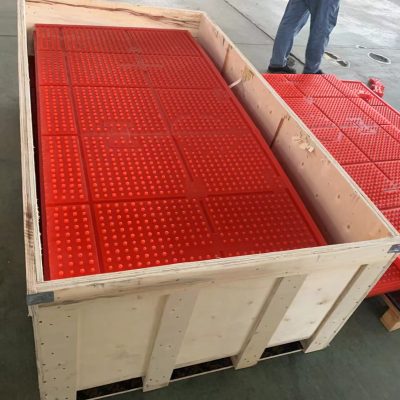This is a box of drilling rigs anti-slip safety mats being shipped to a customer.