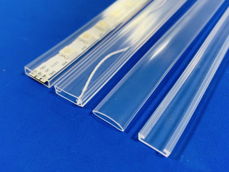 clear silicone neon diffuser tube for LED strip lighting